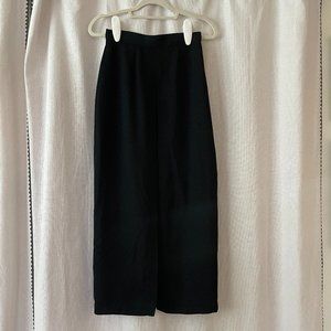 Vintage Black, High-waisted 90's Mini-skirt with Long, Sheer Overlay
